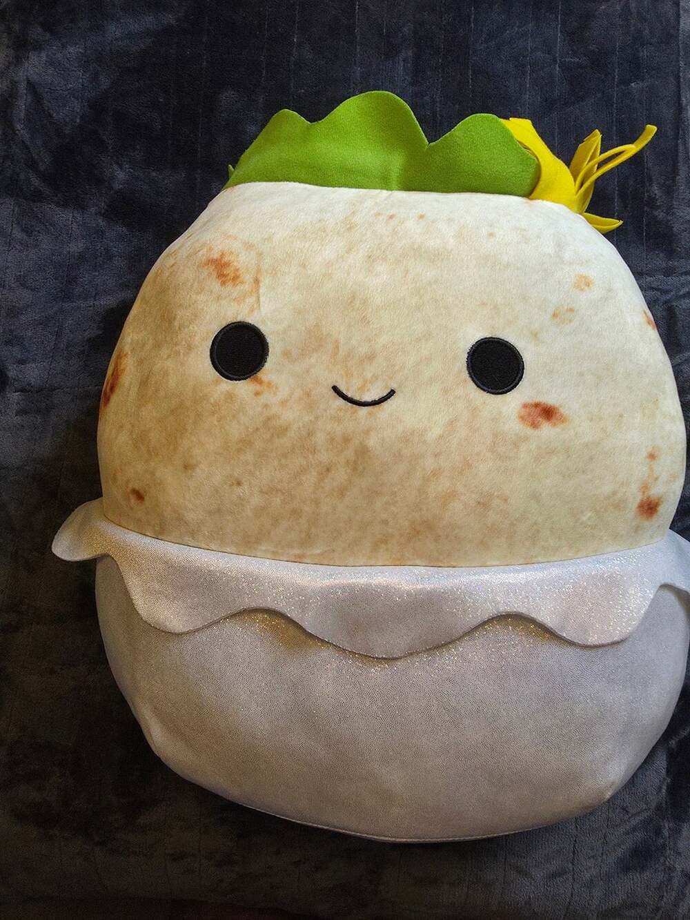 Squishmallows Bernardo the Burrito 16-Inch Plush Toy.